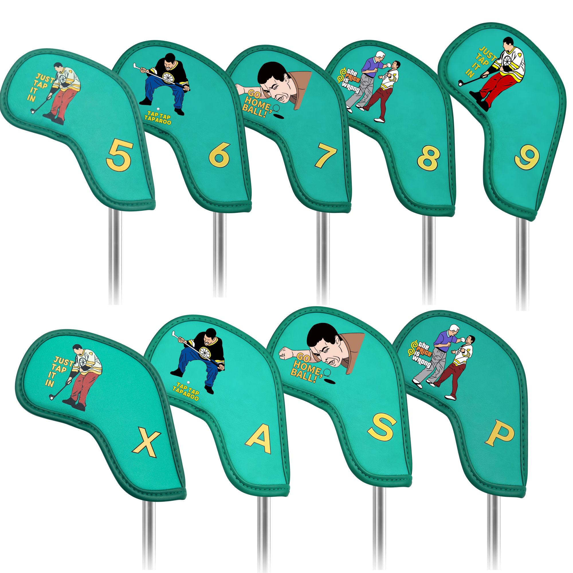 Golf Equipment Industry - 9 pcs Golf Iron Covers with