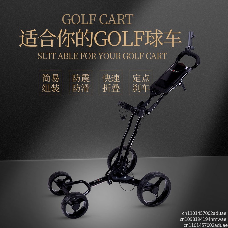 Golf Push Cart Swivel Foldable - Golf Bag Stand Cart ulasan dan harga