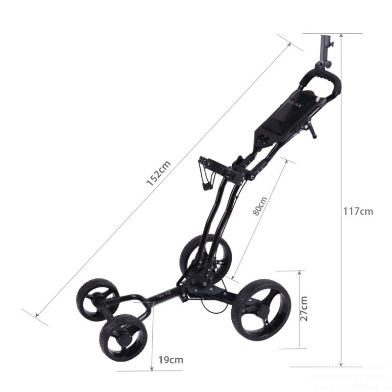 Golf Push Cart Swivel Foldable - Golf Bag Stand Cart ulasan dan harga