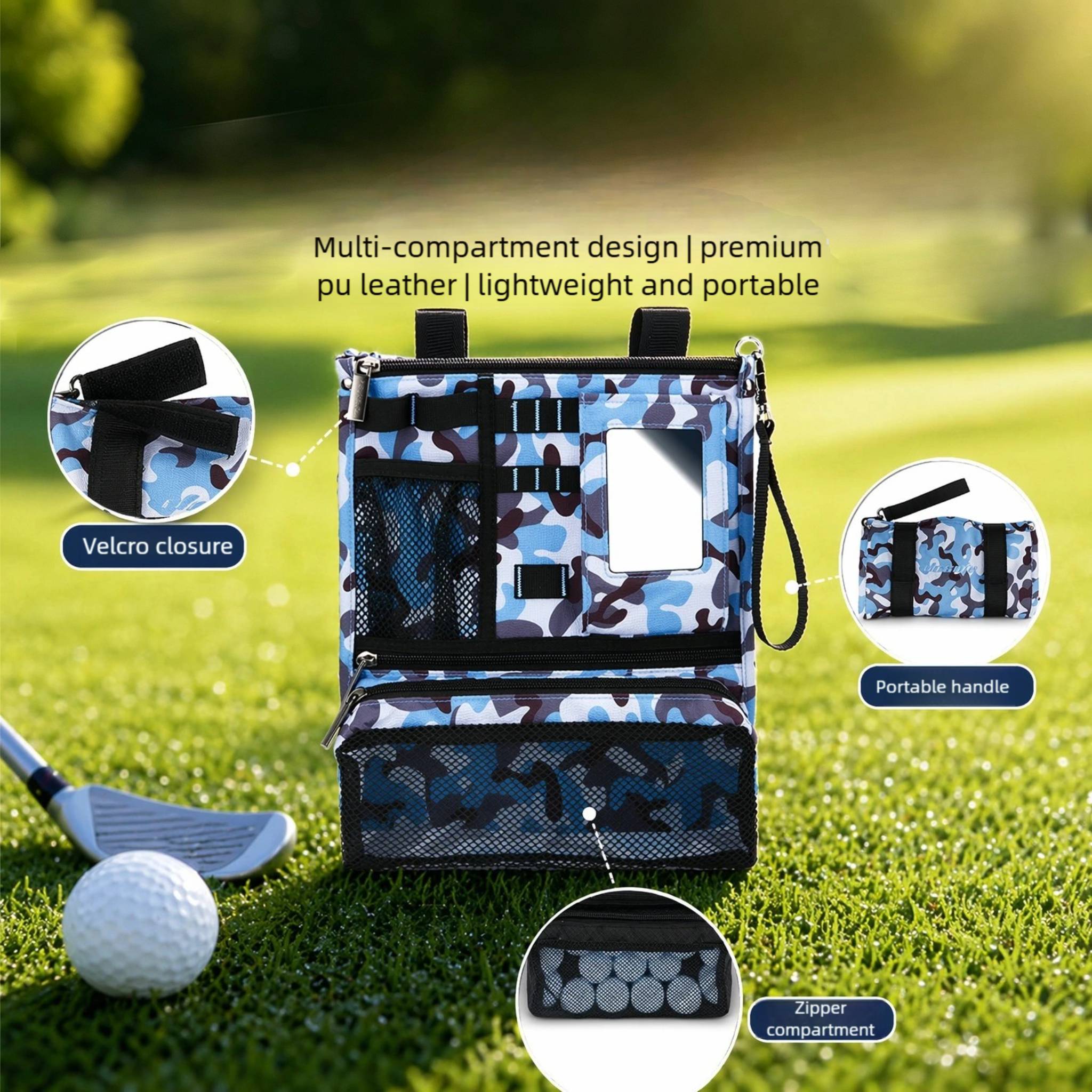 Golf Storage Organizer Foldabl - Golf Bag Stand Cart ulasan dan harga