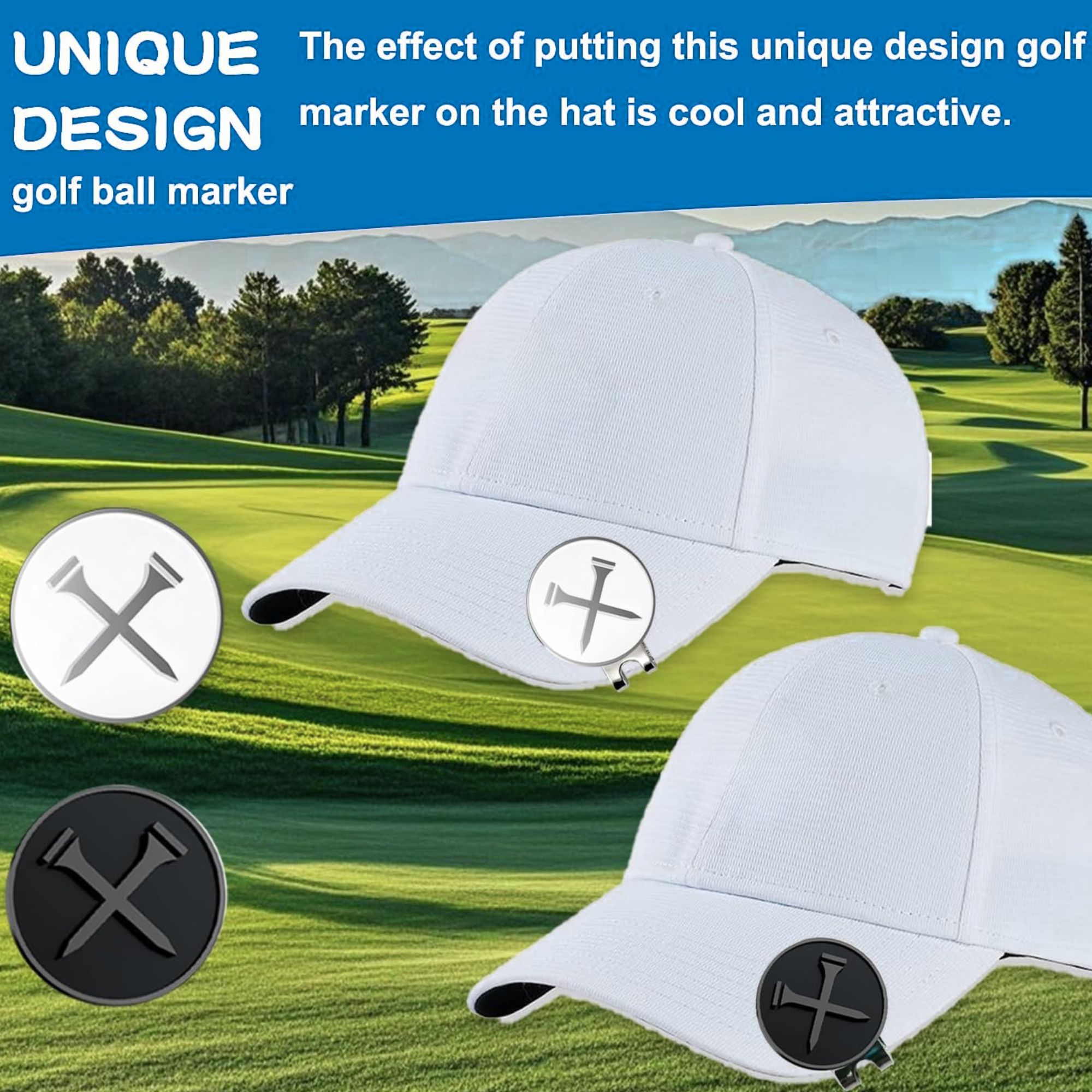 4 Counts Golf Ball Markers Per - Golf Ball Premium ulasan dan harga