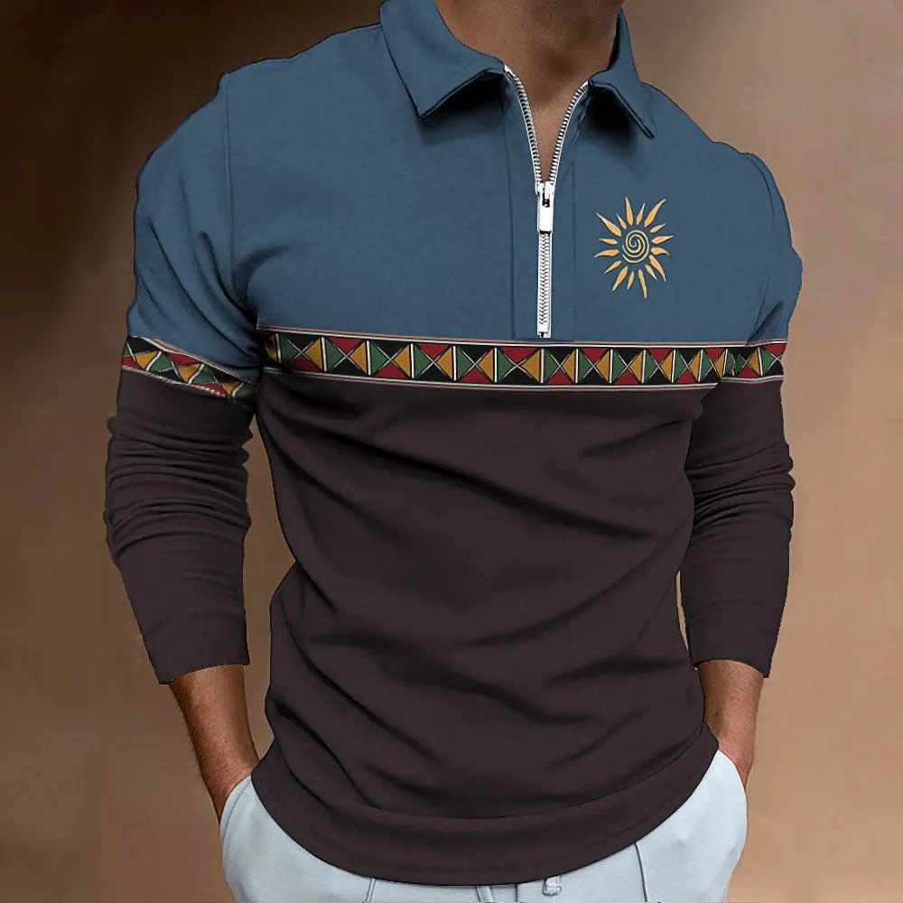 Mens Polo Shirts Retro Color B - Golf Equipment Cheap ulasan dan harga