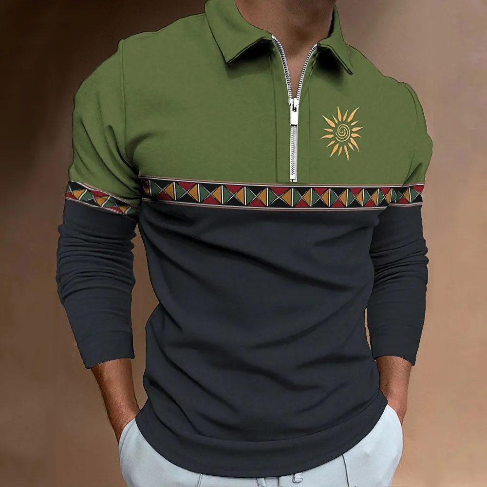 Mens Polo Shirts Retro Color B - Golf Equipment Cheap ulasan dan harga